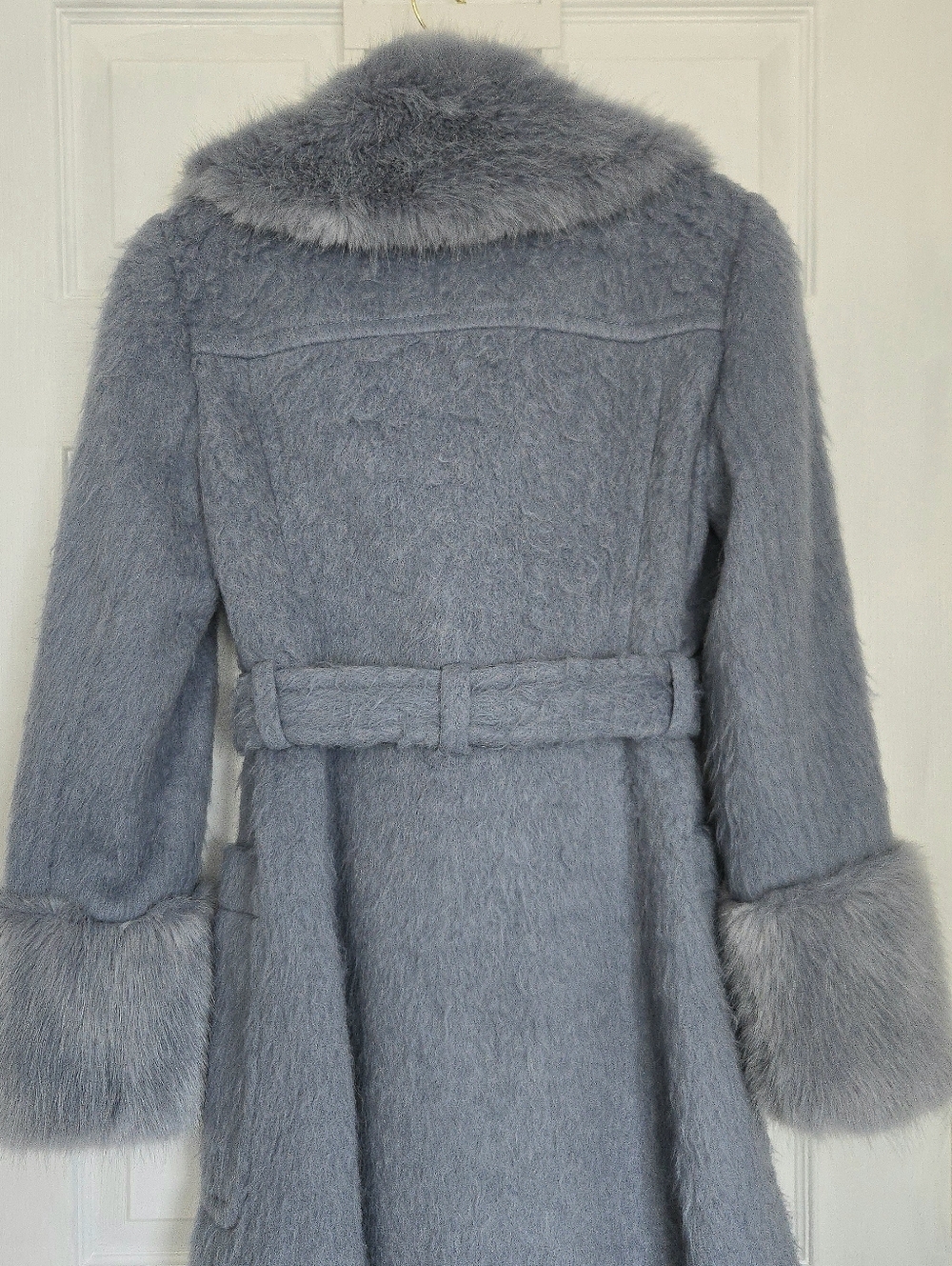 Kate Spade Luxurious Faux Fur Trim Coat - Picture 3 of 6